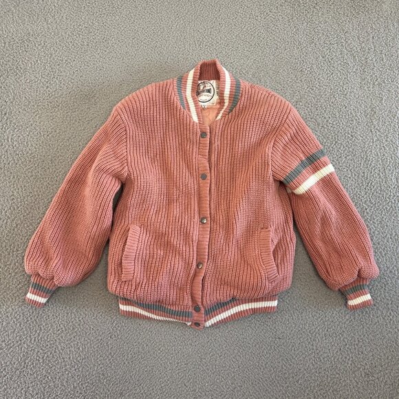 Vintage Outerbound Wool Sweater Jacket Cardigan SweaterQuilted Lined Snap Button - Picture 9 of 16